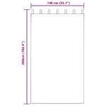 vidaXL Zatemňujúce závesy s vešiakmi 2 ks tmavošedá zamat – Obrázok 6