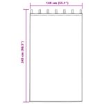 vidaXL Závesy zatemňujúce s pútkom 2 ks Super svetlosivá zamat – Obrázok 7