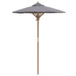 vidaXL Záhradný slnečník tmavosivý 150x210 cm z bambusu – Obrázok 2