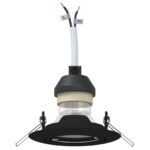 vidaXL Lampy Súprava 6 Čierna Plast 9 cm Moderné Zapuštené svetlá – Obrázok 3