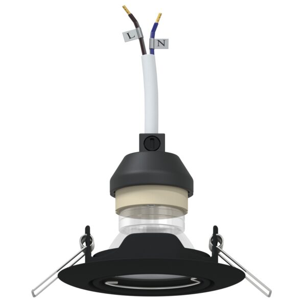 4108158_3.jpg vidaXL Lampy Súprava 6 Čierna Plast 9 cm Moderné Zapuštené svetlá – Obrázok 3