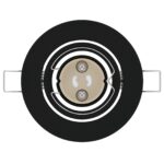 vidaXL Svietidlá Sada 12 Čierna Plast, Kov 9 cm – Obrázok 5