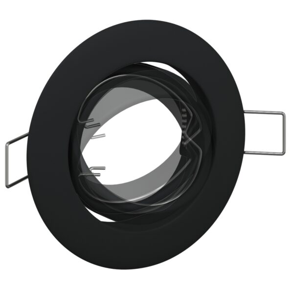 vidaXL Lampy Sada 24 Čierna Plast 9 cm Moderné Vstavané osvetlenie – Obrázok 11