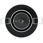 vidaXL Lampy Sada 24 Čierna Plast 9 cm Moderné Vstavané osvetlenie – Obrázok 6