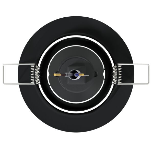 vidaXL Lampy Sada 24 Čierna Plast 9 cm Moderné Vstavané osvetlenie – Obrázok 6