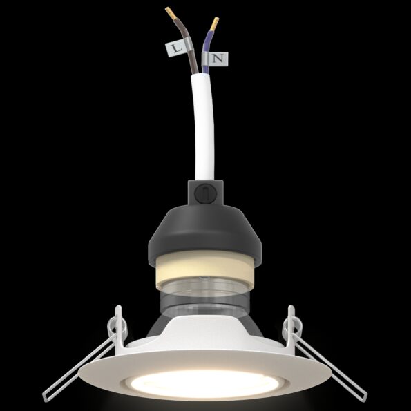 4108163_10.jpg vidaXL Lampy Sada 24 Biela Plast 9 cm Okrúhle zapustené stropné svetlá – Obrázok 10