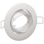 vidaXL Lampy Sada 24 Biela Plast 9 cm Okrúhle zapustené stropné svetlá – Obrázok 11