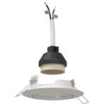 vidaXL Lampy Sada 24 Biela Plast 9 cm Okrúhle zapustené stropné svetlá – Obrázok 2