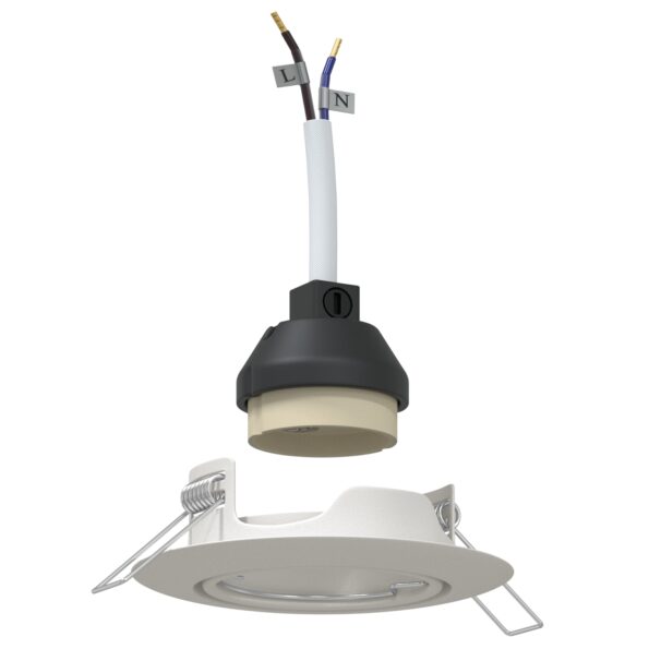 4108163_2.jpg vidaXL Lampy Sada 24 Biela Plast 9 cm Okrúhle zapustené stropné svetlá – Obrázok 2