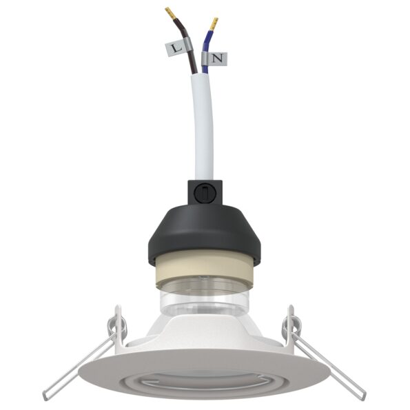 4108163_3.jpg vidaXL Lampy Sada 24 Biela Plast 9 cm Okrúhle zapustené stropné svetlá – Obrázok 3