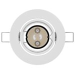 vidaXL Lampy Sada 24 Biela Plast 9 cm Okrúhle zapustené stropné svetlá – Obrázok 5