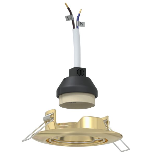 4108165_2.jpg vidaXL Lampy Súprava 12 Zlatá Kov, Plast 9 cm Ľahká váha – Obrázok 2