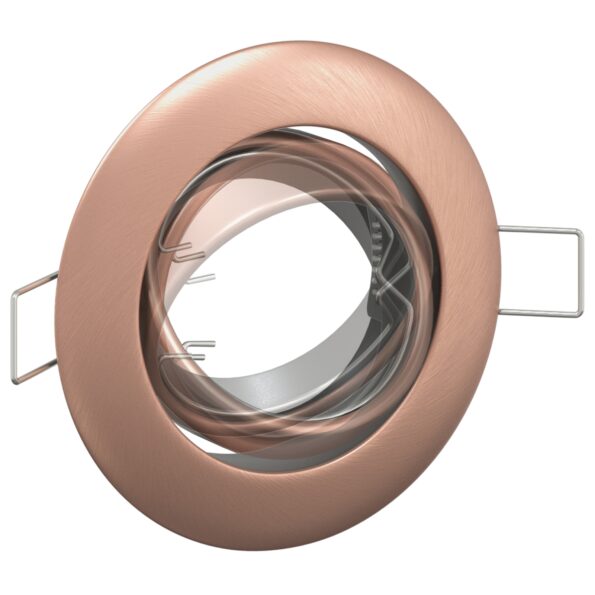 vidaXL Lampy Sada 6 Meď 9 cm Stropné svetlá s plochým montážom Okrúhle – Obrázok 11