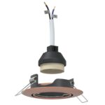 vidaXL Lampy Meď Meď a plast Malé Zapustené osvetlenie Okrúhle – Obrázok 2