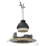 vidaXL Lampy Sada 24 Mosadz 9 cm Mosadzné zapustené svetlá Okrúhle – Obrázok 2