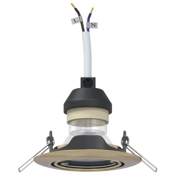 4108175_3.jpg vidaXL Lampy Sada 24 Mosadz 9 cm Mosadzné zapustené svetlá Okrúhle – Obrázok 3