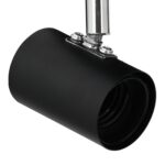 vidaXL Stropné bodové svetlo so bodmi Čierna 6,5 x 6 x 11,5 cm Kov – Obrázok 9