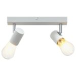 vidaXL Stropné bodové svetlo so bodmi Biela 26 x 6,5 x 11,5 cm Kov – Obrázok 10