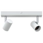 vidaXL Stropné bodové svetlo so bodmi Biela 26 x 6,5 x 11,5 cm Kov – Obrázok 2