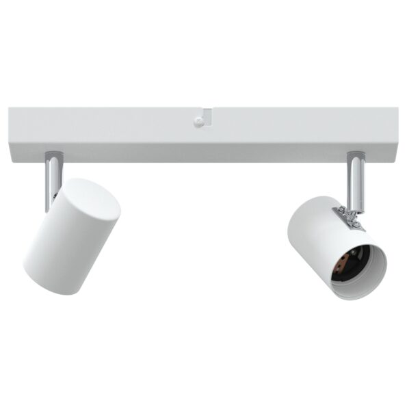 vidaXL Stropné bodové svetlo so bodmi Biela 26 x 6,5 x 11,5 cm Kov – Obrázok 2