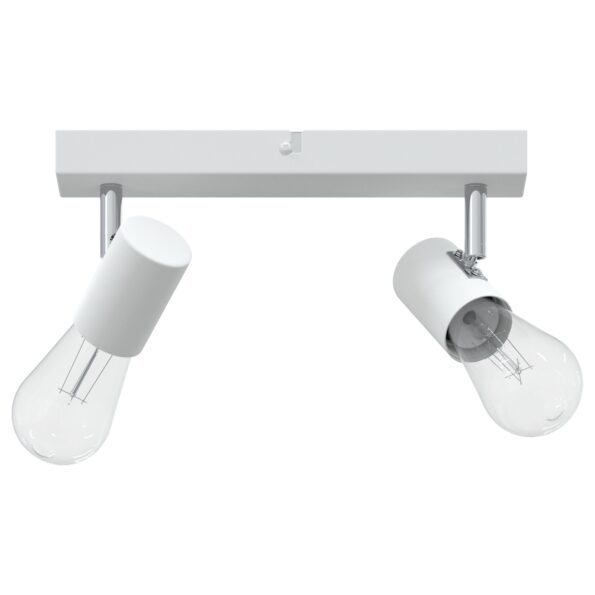 vidaXL Stropné bodové svetlo so bodmi Biela 26 x 6,5 x 11,5 cm Kov – Obrázok 3
