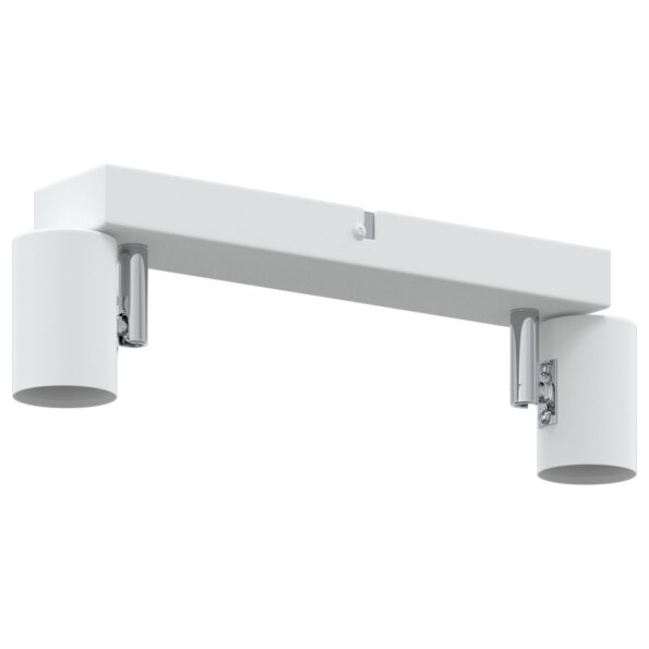 vidaXL Stropné bodové svetlo so bodmi Biela 26 x 6,5 x 11,5 cm Kov – Obrázok 4