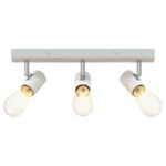 vidaXL Stropné bodové svetlo so bodmi Biela 38 x 6,5 x 11,5 cm Kov – Obrázok 10