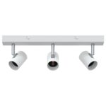 vidaXL Stropné bodové svetlo so bodmi Biela 38 x 6,5 x 11,5 cm Kov – Obrázok 2