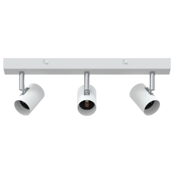 vidaXL Stropné bodové svetlo so bodmi Biela 38 x 6,5 x 11,5 cm Kov – Obrázok 2
