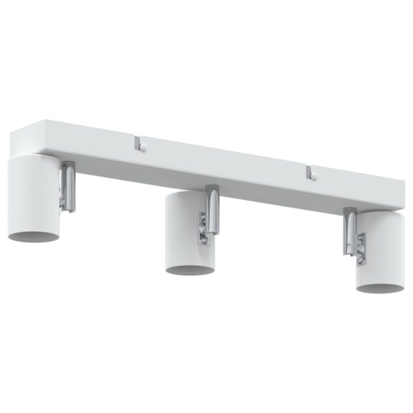 vidaXL Stropné bodové svetlo so bodmi Biela 38 x 6,5 x 11,5 cm Kov – Obrázok 4