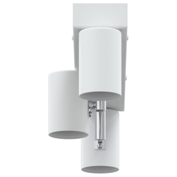 vidaXL Stropné bodové svetlo so bodmi Biela 38 x 6,5 x 11,5 cm Kov – Obrázok 6