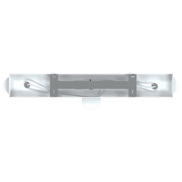 vidaXL Stropné bodové svetlo so bodmi Biela 38 x 6,5 x 11,5 cm Kov – Obrázok 7