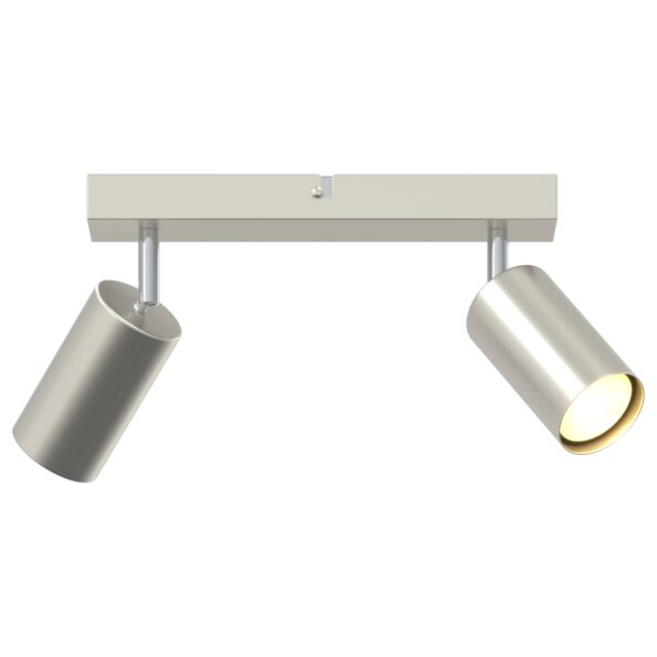 vidaXL Stropné bodové svetlo so bodmi Niklová 26 x 6 x 16 cm Kov – Obrázok 10