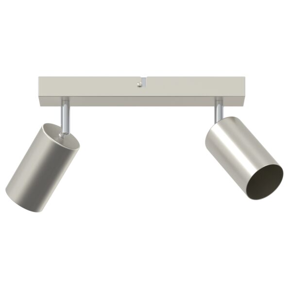 vidaXL Stropné bodové svetlo so bodmi Niklová 26 x 6 x 16 cm Kov – Obrázok 2