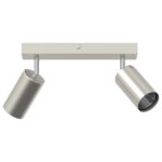 vidaXL Stropné bodové svetlo so bodmi Niklová 26 x 6 x 16 cm Kov – Obrázok 3