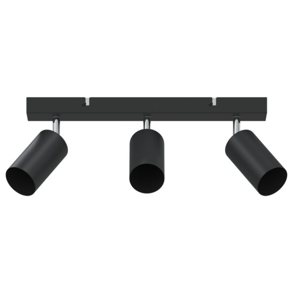 vidaXL Stropné bodové svetlo so bodmi Čierna 38 x 6 x 16 cm Kov – Obrázok 2