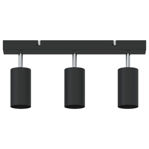 vidaXL Stropné bodové svetlo so bodmi Čierna 38 x 6 x 16 cm Kov – Obrázok 5