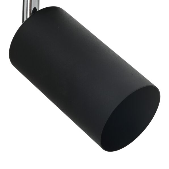 vidaXL Stropné bodové svetlo so bodmi Čierna 38 x 6 x 16 cm Kov – Obrázok 9