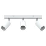 vidaXL Stropné bodové svetlo so bodmi Biela 38 x 6 x 16 cm Kov – Obrázok 2