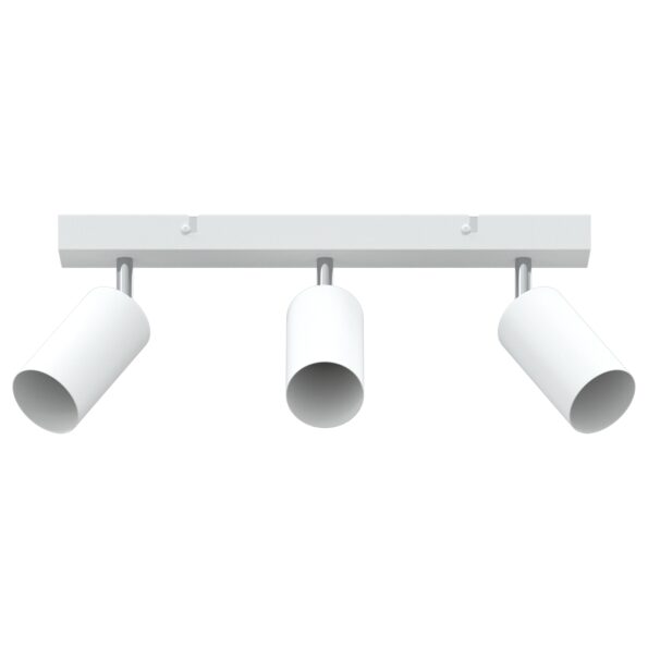 vidaXL Stropné bodové svetlo so bodmi Biela 38 x 6 x 16 cm Kov – Obrázok 2