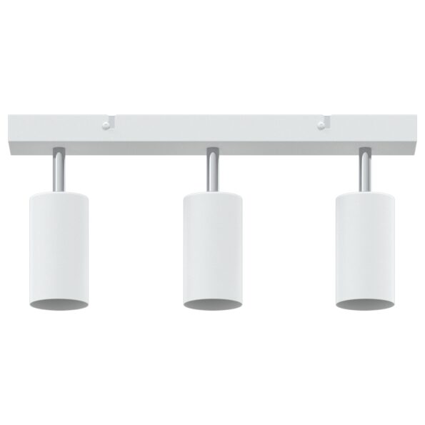 vidaXL Stropné bodové svetlo so bodmi Biela 38 x 6 x 16 cm Kov – Obrázok 5