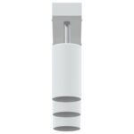 vidaXL Stropné bodové svetlo so bodmi Biela 38 x 6 x 16 cm Kov – Obrázok 6