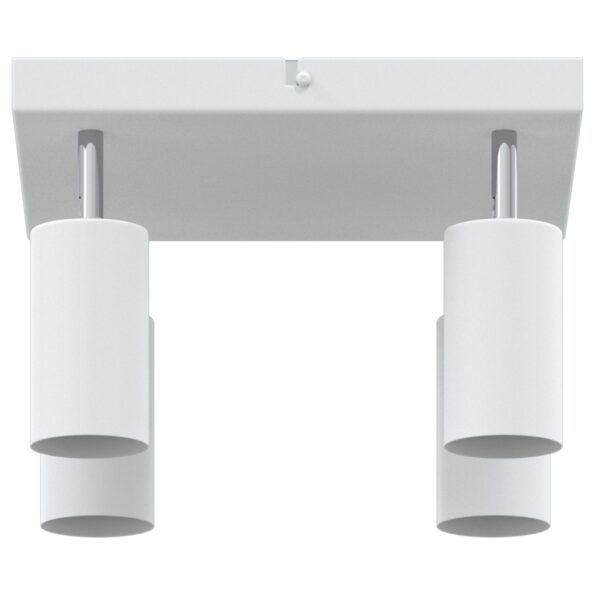 vidaXL Stropné bodové svetlo so bodmi Biela 26 x 26 x 16 cm Kov – Obrázok 6