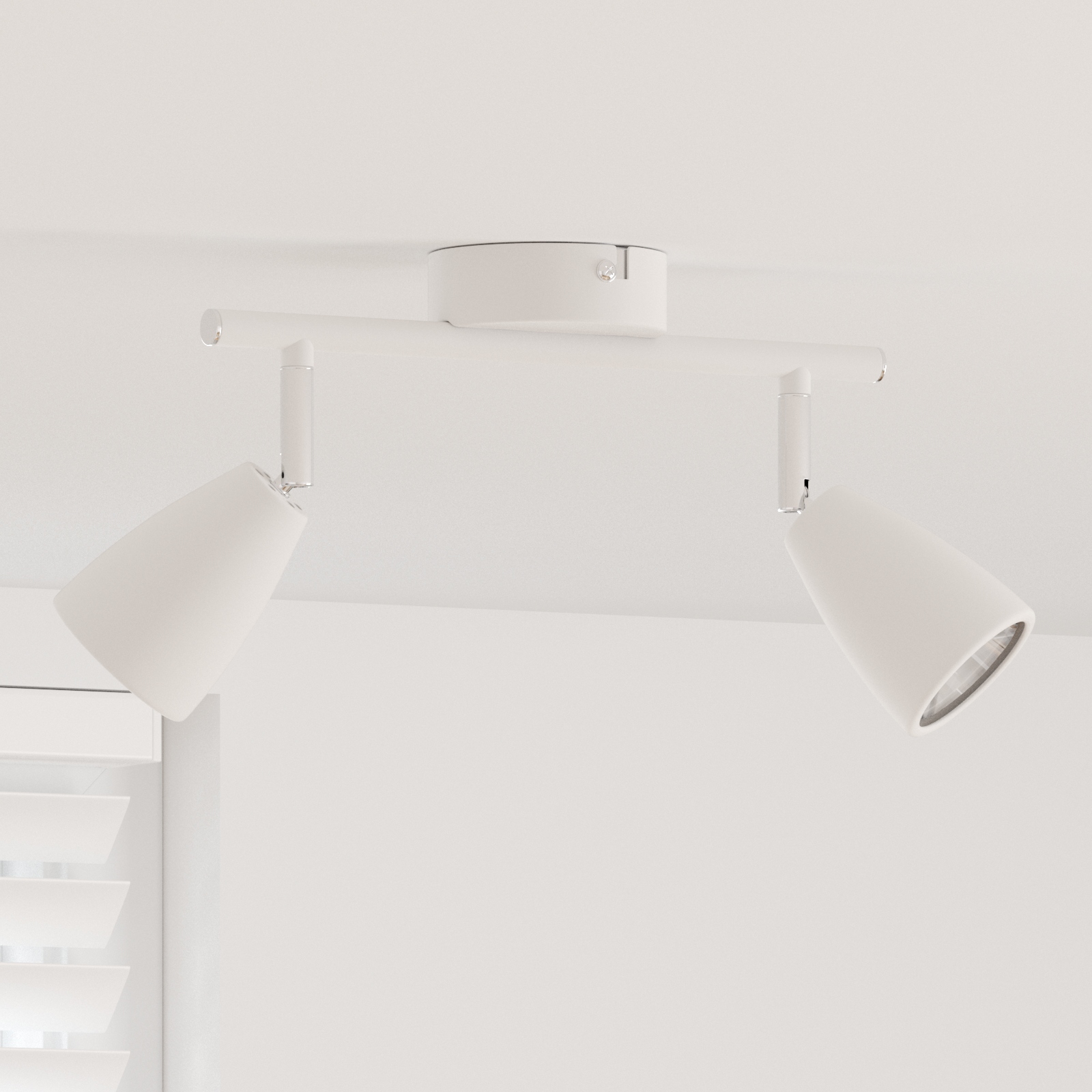 4108213_1.jpg vidaXL Stropné bodové svetlo so bodmi Biela 25.5 x 8 x 16 cm Kov – Obrázok 1