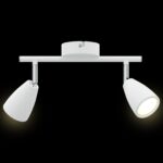 vidaXL Stropné bodové svetlo so bodmi Biela 25.5 x 8 x 16 cm Kov – Obrázok 11