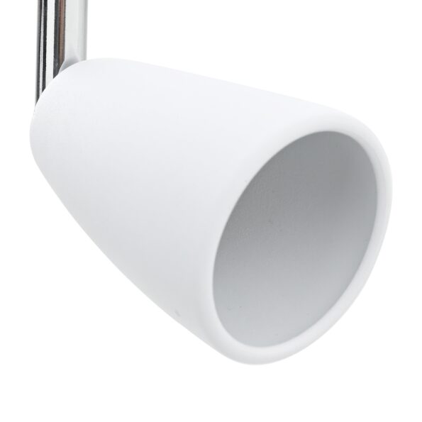vidaXL Stropné bodové svetlo so bodmi Biela 25.5 x 8 x 16 cm Kov – Obrázok 9