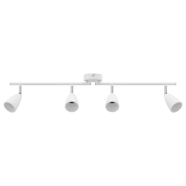 vidaXL Stropné bodové svetlo so bodmi Biela 70 x 12,5 x 10,5 cm Kov – Obrázok 2