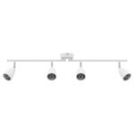 vidaXL Stropné bodové svetlo so bodmi Biela 70 x 12,5 x 10,5 cm Kov – Obrázok 3