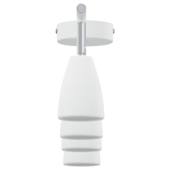 vidaXL Stropné bodové svetlo so bodmi Biela 70 x 12,5 x 10,5 cm Kov – Obrázok 7