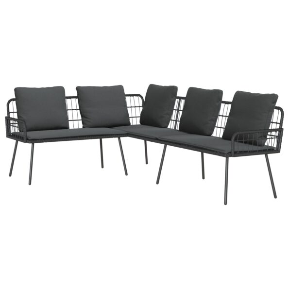vidaXL Pohovka s vankúšom Antracit 173 x 231 x 90 cm Oceľ – Obrázok 2